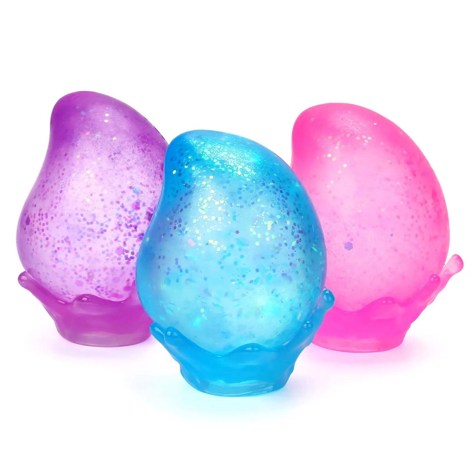 Squishy Drop Shaped Stress Relief Toy, 1 Count  Ice Cube Shaped Squishy Toy, Sensory Toys for Kids with Autism, Fidgets for Classroom Prize Toys