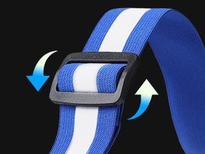 LED Reflective Vest Running Gear, 5 Lights Colors High Visibility Reflective Running Gear Rechargeable Light Up Running Vest for Walking Running Cycling, Adjustable for Men Women Kids