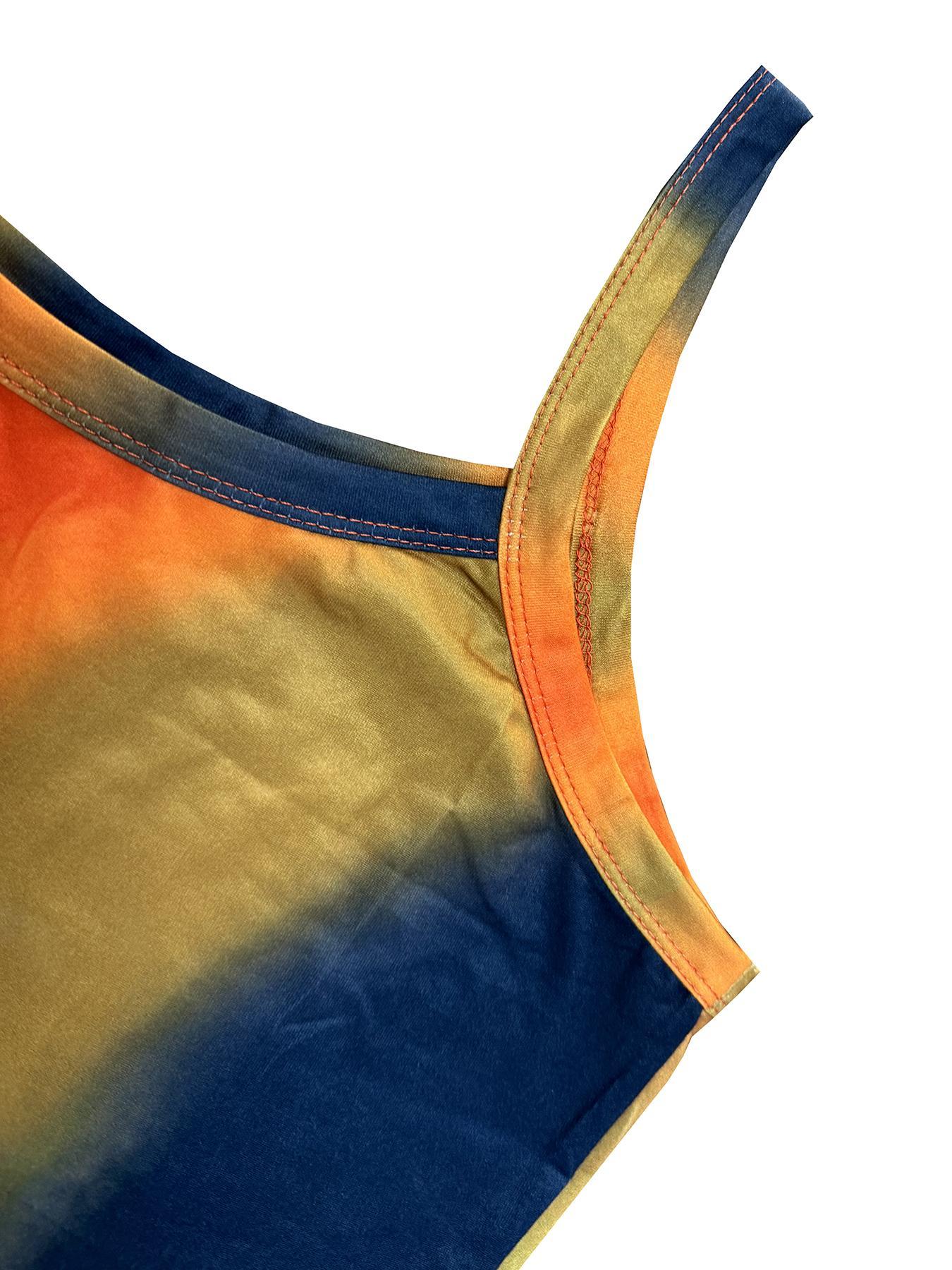 Floral Print Backless Spaghetti Strap Cami Dresses for Women, Casual Chic Fitted Sleeveless Scoop Neck Bodycon Dress, Birthday Dresses 2024, Summer Outfits, Dresses for Women, Fashion Women's Dress for Beach Holiday