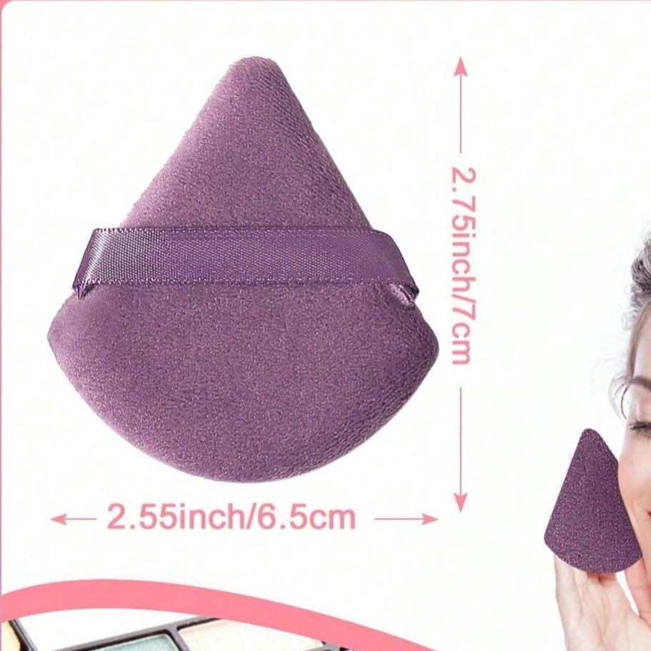 Soft Triangle Makeup Sponges Set, 5/10/15/20/25pcs Cosmetic Puffs Powder Puff for Face Application, Ideal for Flawless Foundation Coverage