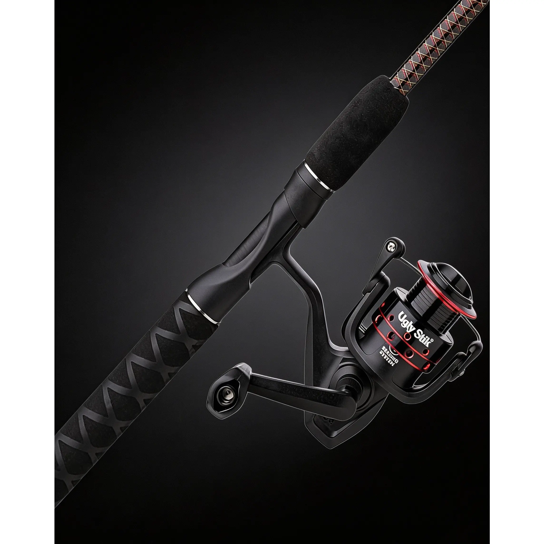 Spinning Reel & Fishing Rod Combo Complete Setup with High-Visibility Guides for Easy Casting