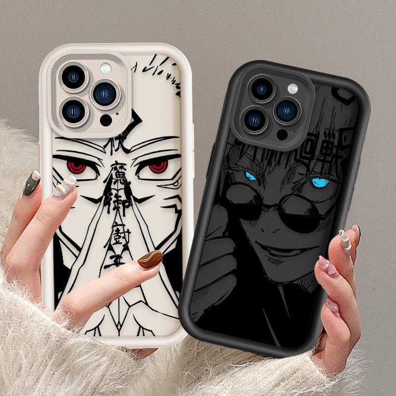Anime Jujutsu Kaisen Gojo Satoru Phone Case for IPhone 17 16 15 14 13 12 11 Pro Max Plus Air Soft TPU Back Cover Protection Shockproof