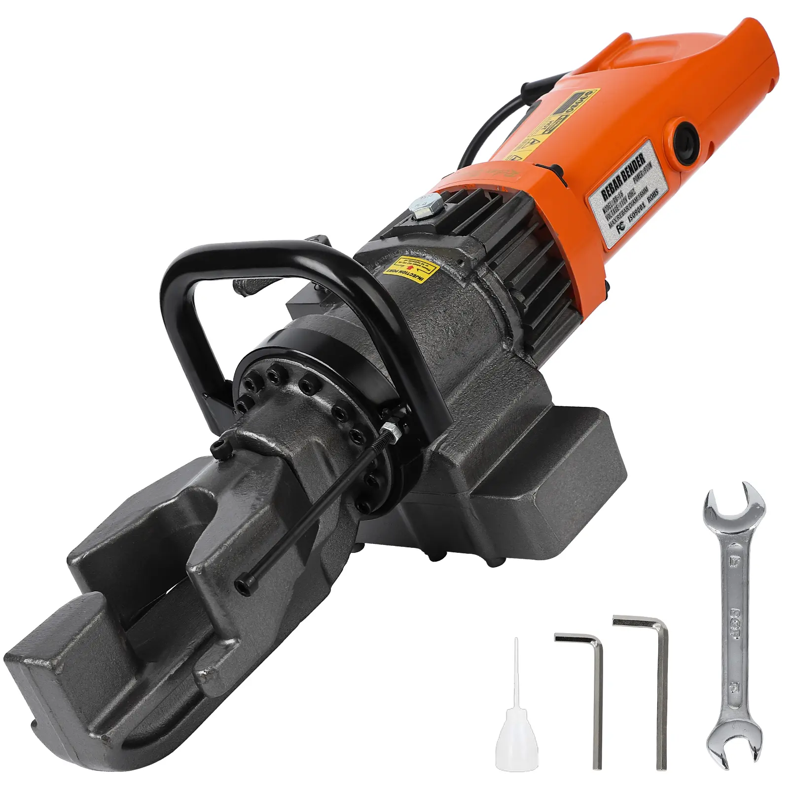 Versatile Electric Hydraulic Steel Rod Bender -Handheld Tool - Steel Rod - Precision Pressure Relief Valve