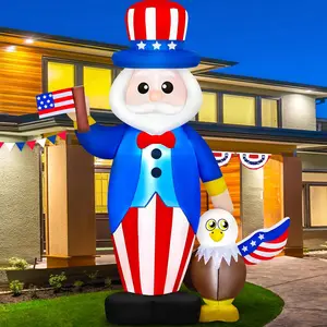 6 FT 4th of July Inflatables Outdoor Decorations, Built-in LEDs Patriotic Memorial Day Blow Up Inflatable Uncle Sam with Eagle for 250th Anniversary Garden Lawn Yard Indoor Party Decorfidget toys