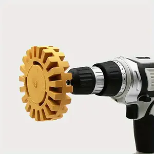 Pneumatic Degumming Wheel, Pneumatic Rubber Disc, Rubber Grinding Portable Tire Polishing Wheel, Universal Car Wash Accessories for Cars, RVs, Boats, and Trucks