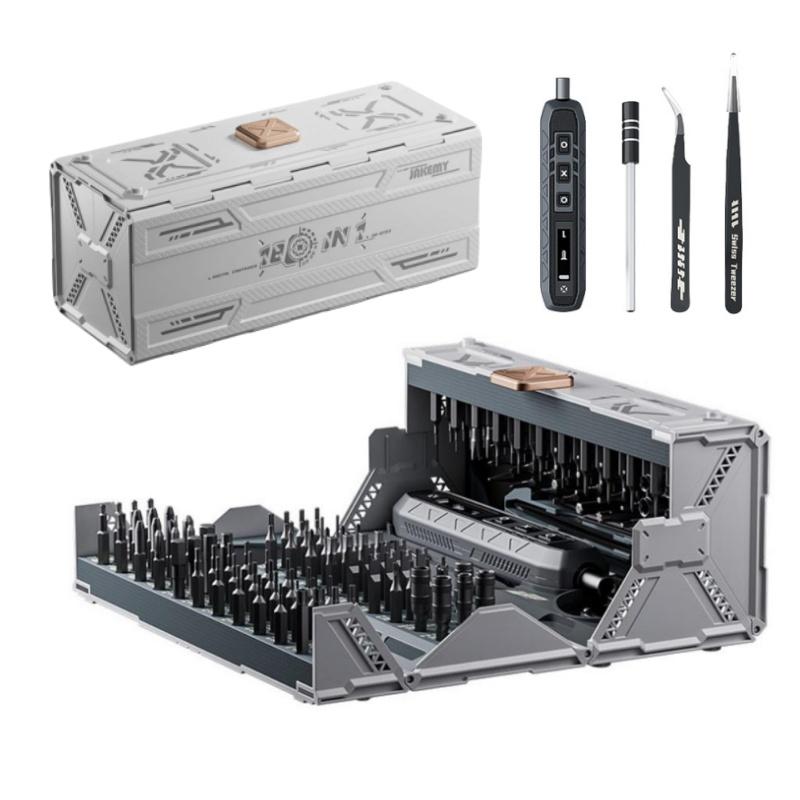 181 in 1 Electric Screwdriver Set, USB Rechargeable Electric Screwdriver with 3 Torque Settings, Professional Repair Tool Kit for Phone/Laptop/Camera/Watch