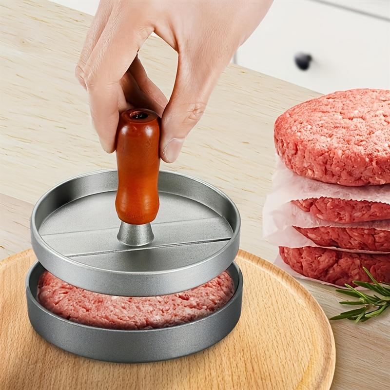 Non-stick Burger Press, 1 Count Meat Cheese Vegetable Burger Press with Handle, Meat Press for Grilling, Kitchen Tool, Cooking, Kitchen Utensils & Gadgets, Kitchenware