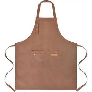 Art Aprons for Women Painting Pottery Baking, Mens Buckle Straps Kitchen Apron with Pockets for Chef Cooking