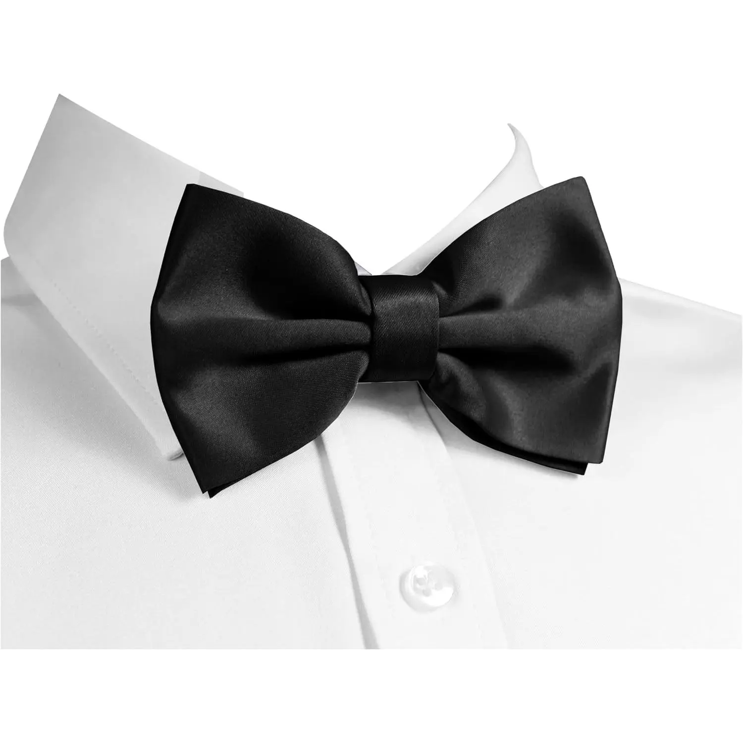 Men's Solid Pretied Bow Ties for Formal Wear, Adjustable Bowtie for Men and Women(Gift)