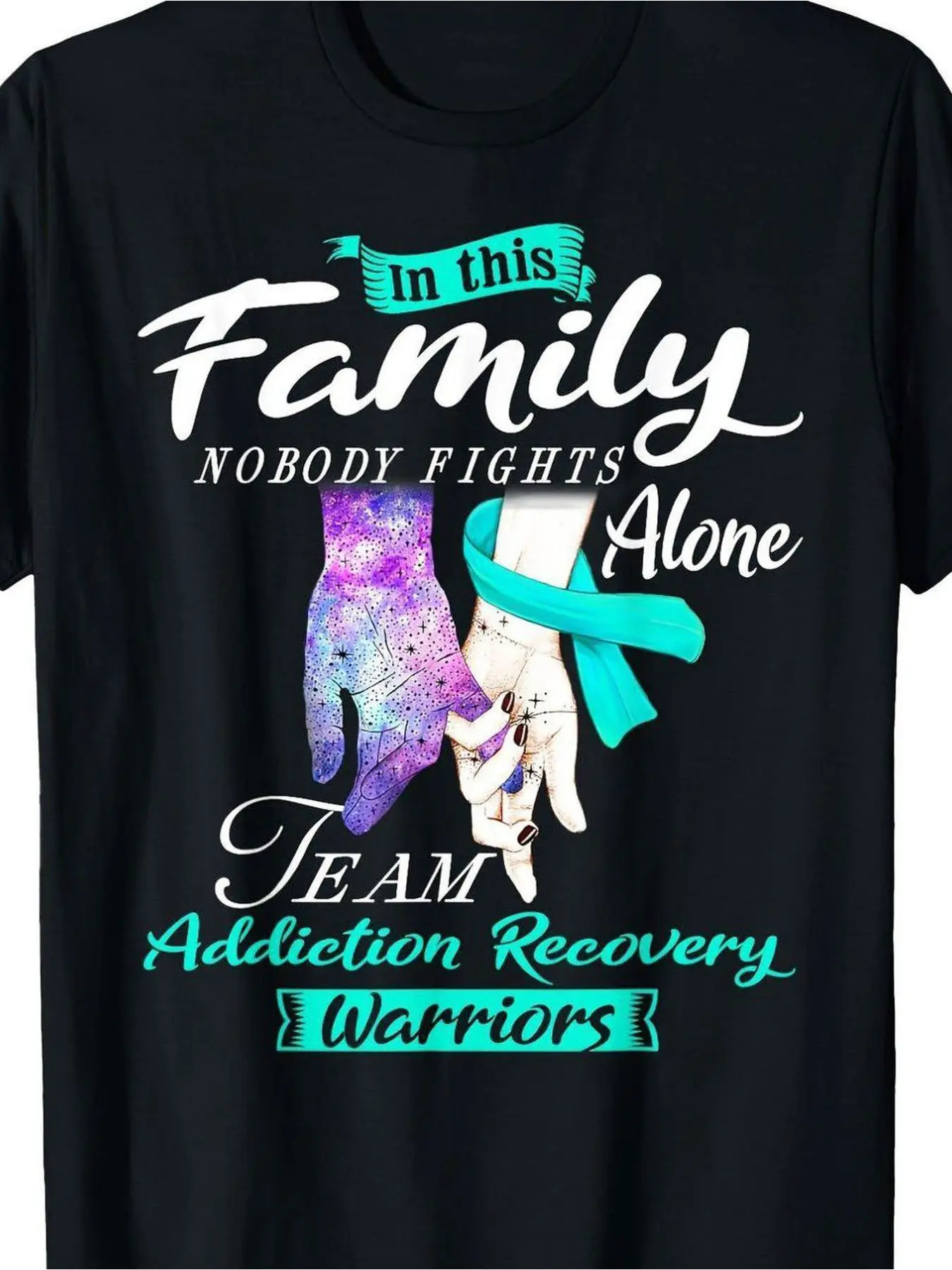 7.5oz Team Recovery T-Shirt, 100% Loose Fit, Cartoon Pattern, Long Sleeve, Casual Style, All Seasons, Unisex Design, 220g Weight