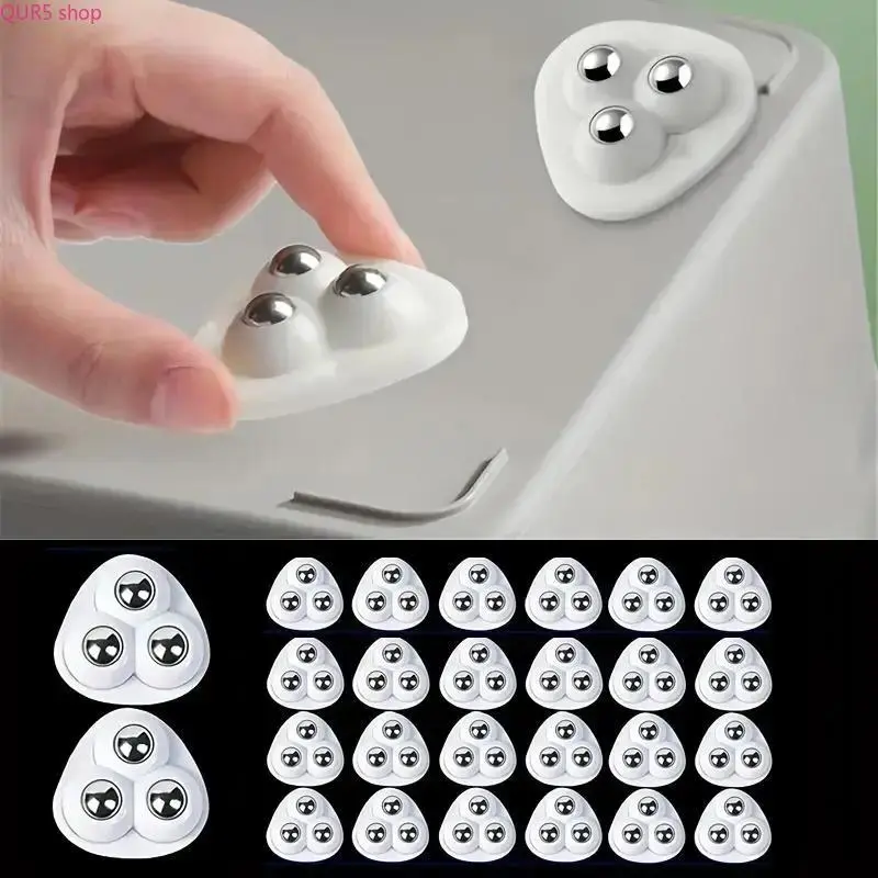 20-Pack Mini Self-Adhesive Caster Wheels, 360 Degree Swivel With Stainless Steel Bearings, No Drill Portable Moving Wheels, Multipurpose Hardware For Storage Boxes Cabinets Dorm Organizer Furniture Accessories