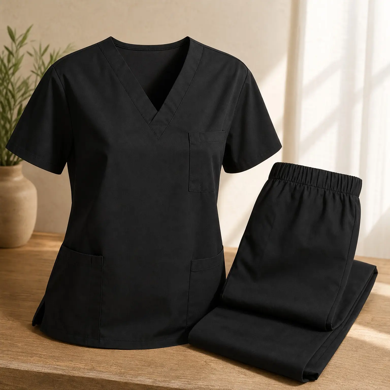 Medical Scrubs Set for Women and Men – Scrub Top and Pants Uniform