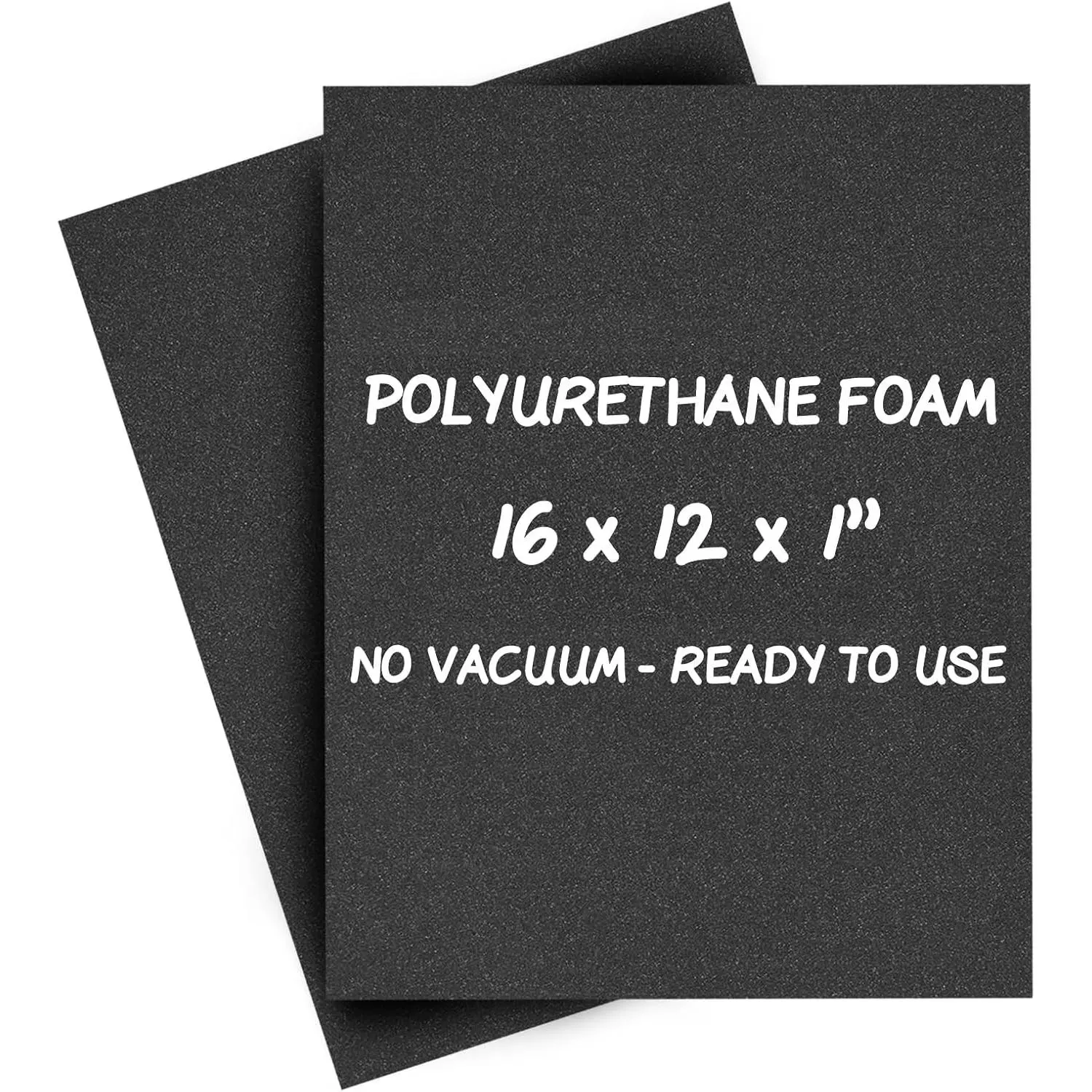 Pick and Pluck Polyurethane Foam Insert 16 x 12 x 1 Inch Thick, 2 Pack Pre-Cut Grid Foam Sheets, 25-30 Density, Shipped Flat in Rigid Carton for Case Inserts, Toolbox and Jewelry Cases