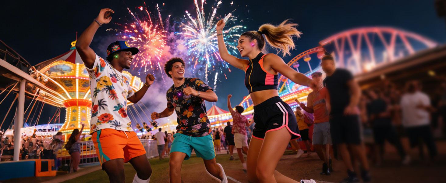 LED Earrings, Light Up Stud Earrings, Glowing Diamond Crown Pendant Earring for Women and Men, LED Jewelry for Party, Wedding, Birthday, Night Out, Disco, Festival