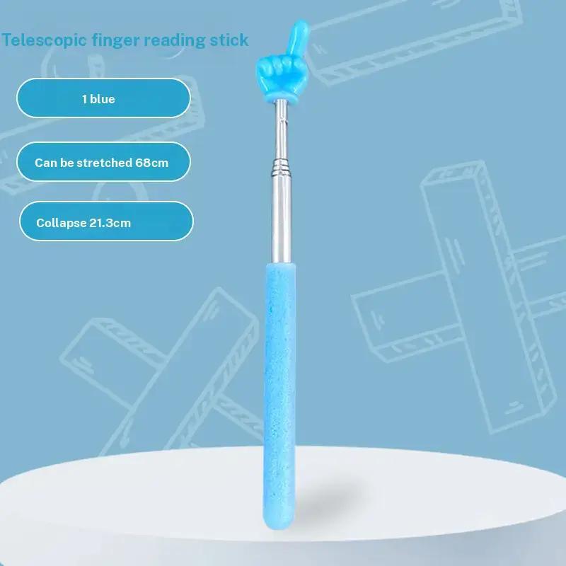 Telescopic Pointer Finger Stick - Bright Colored Telescopic Teachers Pointer for Classroom, Perfect Pointing Stick for Kids Reading & Presentation Pointers, Classroom Supplies