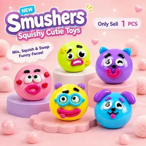 New Dog Face Swap Squishy Toy, Stress Relief Slow Rebound Plush, Fun Interactive Pet Accessory, Perfect Gift for Dog Lovers