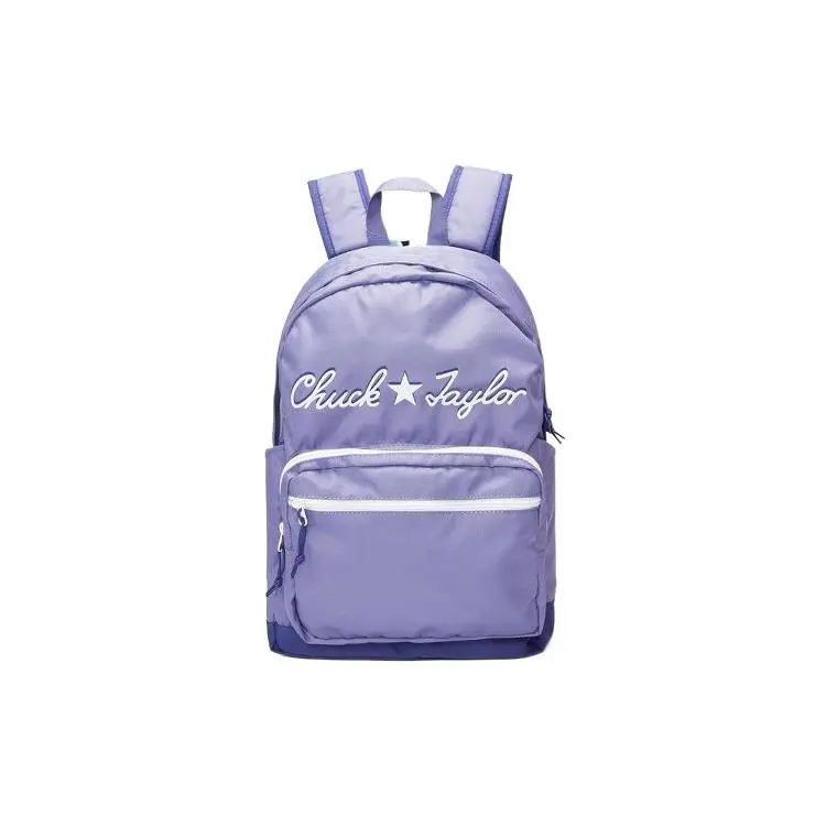 Converse Polyester Backpack for Men and Women, Casual Style, Purple