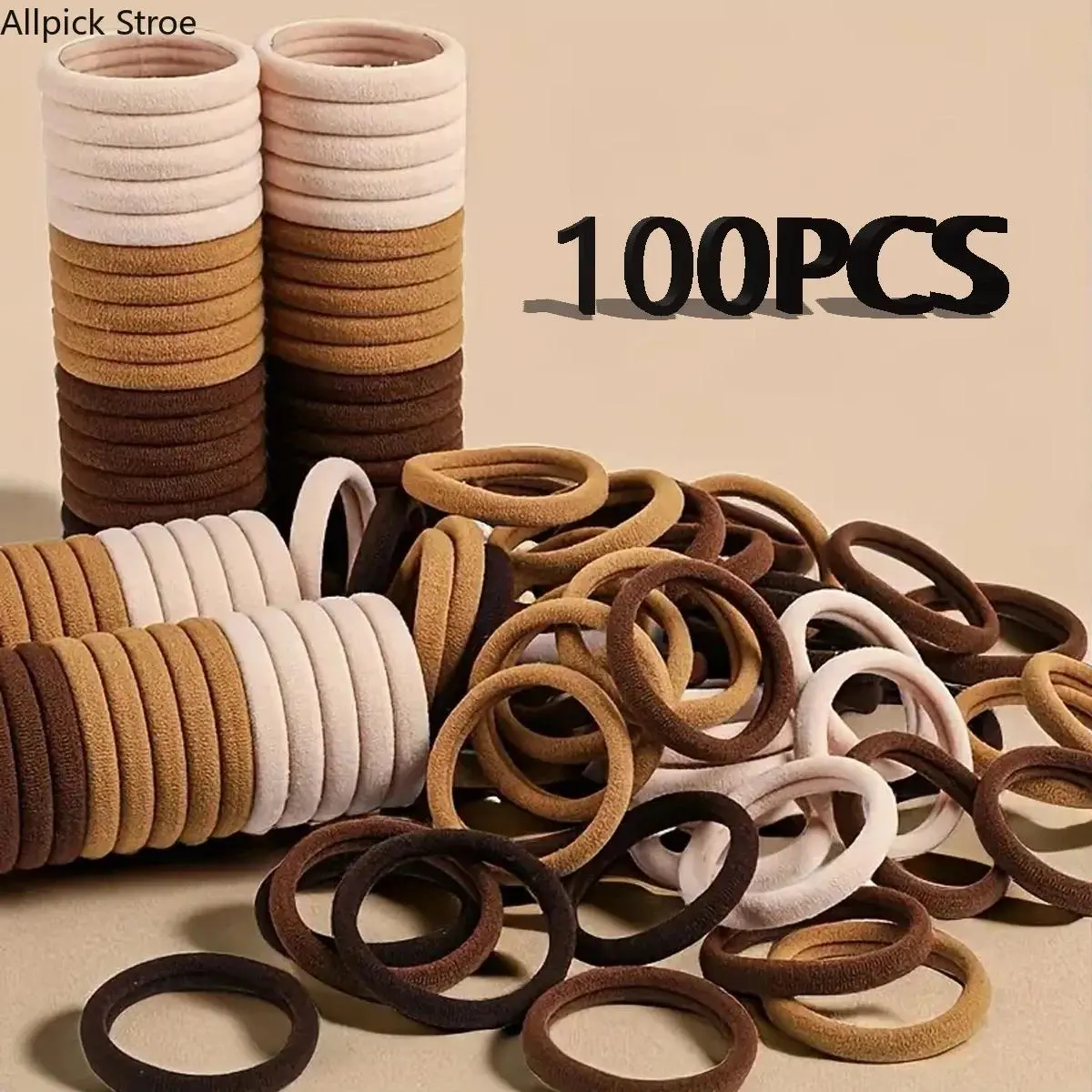 200PCS Hair Ties for Women – Basic Elastic Ponytail Holders, Soft Nylon Headbands & Hair Bands Set, Simple Fashion Hair Accessories