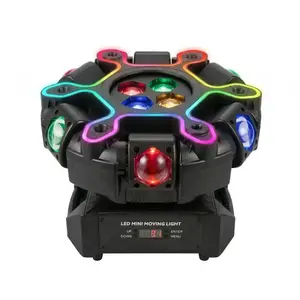 Pour Choices 200W Bee-Eye Moving Head DJ Light| 12-Arm RGBW Beam Honeycomb Strobe| DMX512 Sound-Activated Party & Stage Light