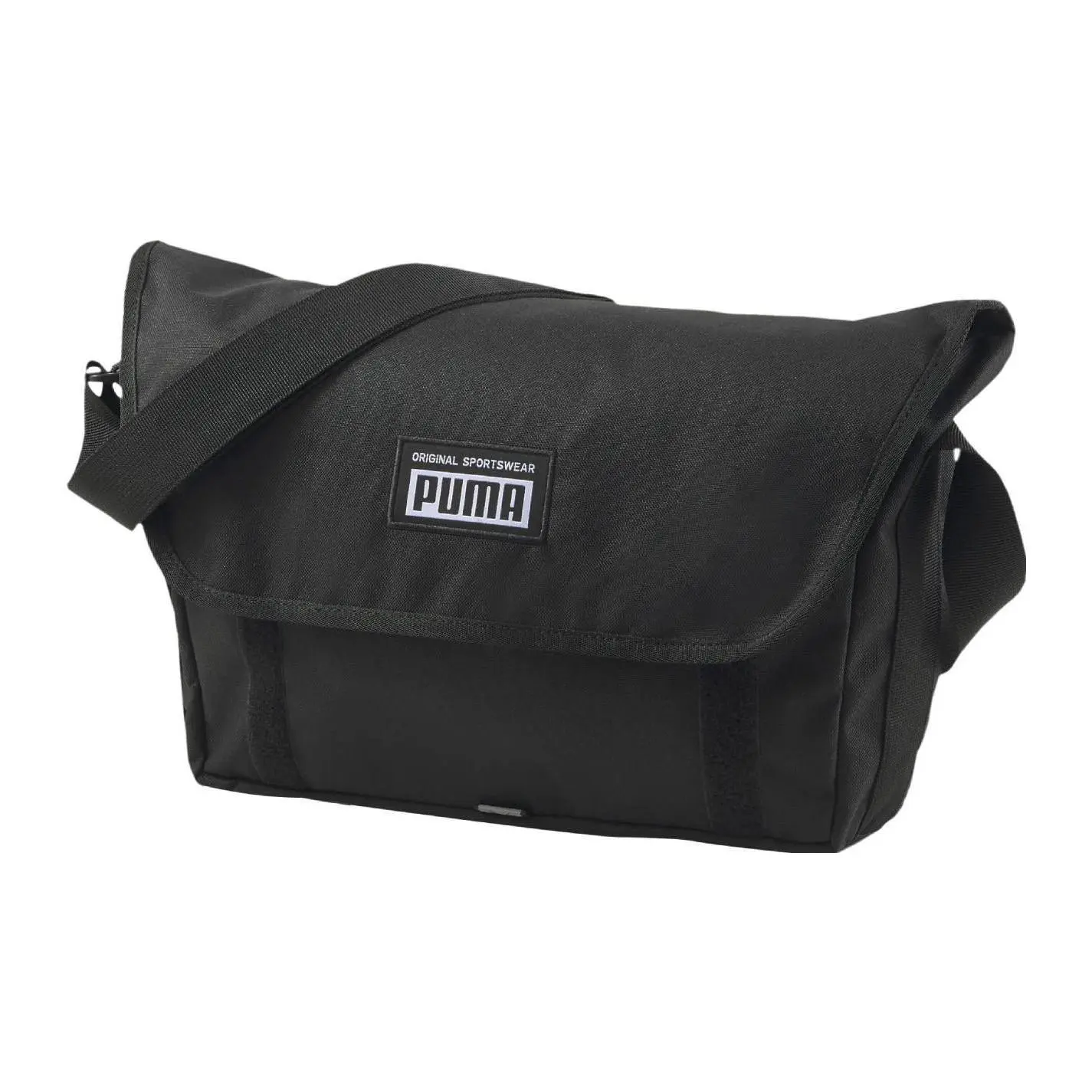 PUMA Retro Sport Crossbody Bag for Men and Women – Adjustable Strap, Fabric Messenger Bag in Black
