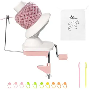 Yarn Winder, Hand Operated Yarn Winder for Crocheting, Manual Wool Winder Holder for Fiber and String Balls