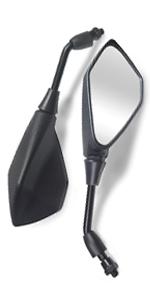 THE WELL KEPT 8MM Motorcycle Mirrors Universal for 7/8" Handlebars Bike Mirror Compatible with ATV,Snowmobile,Scooter,Moped,Dirt Bike,Sportsman-Convex Mirrors