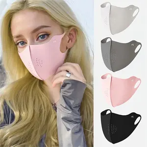 5pcs Ice Silk 3D Mask with Breathable Holes, Comfortable and Ventilated, Essential for Summer Outdoors, Available in, Light