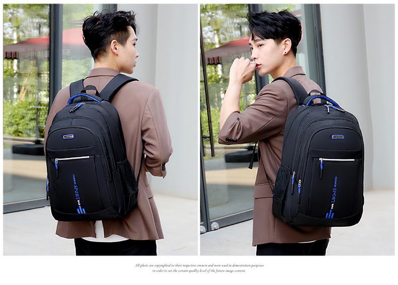 Multifunctional backpack, men's large-capacity business laptop backpack, travel bag, trendy student schoolbag, commuter bag