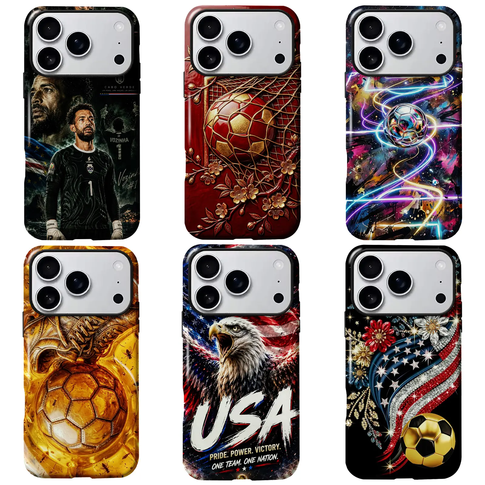 Cape Verde Voscinia Custom Smartphone Case - Durable, Water-Resistant Handheld Cellphone Shell with Football Design for iPhone 11-17 Pro Max, Samsung S24-S26 Series, Ideal Gift