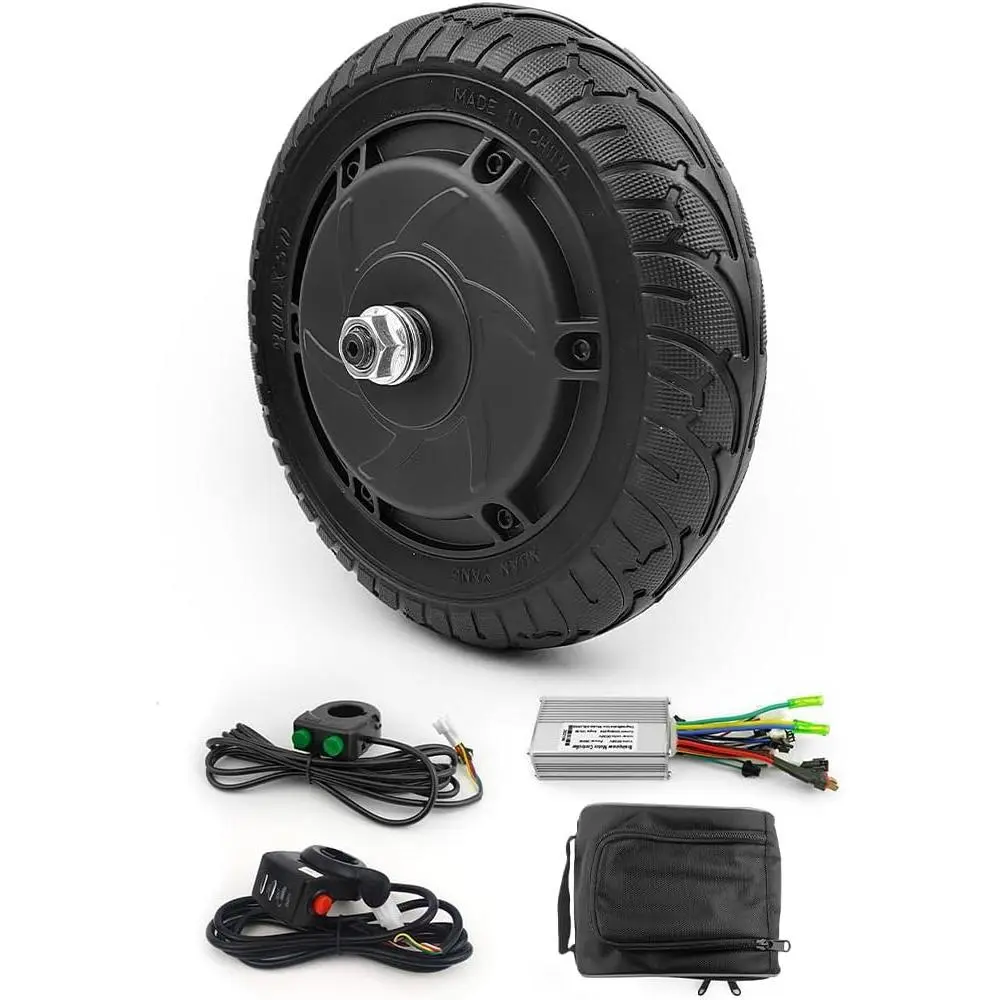 36V 350W Scooter Conversion Kit 8 Inch Brushess Huv Motor Kit for Kick Scooter DIY Trikke Speed Can Be 30KM/H