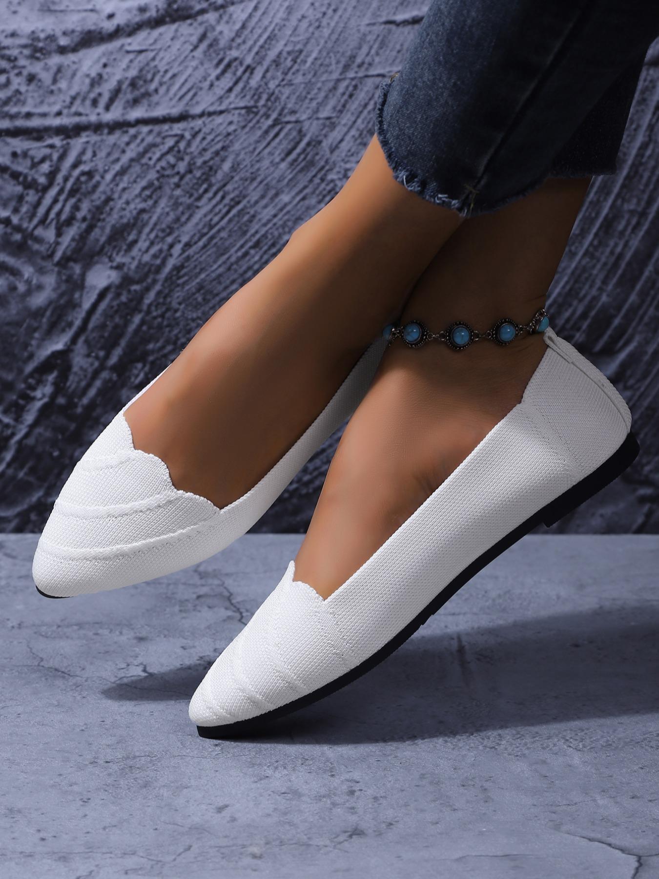 Women's Casual Slip-On Shoes Size 36-43, Breathable Comfortable Walking Shoe for Daily Wear & Office Use, Stylish Design