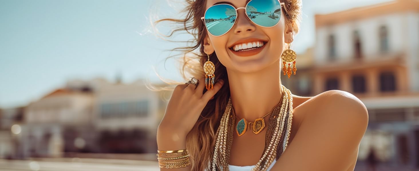 Sanfenly 8Pcs Gold Bracelets For Women, 14K Real Gold Plated Dainty Trendy Stackable Stacking Bracelets Chain Charm Link Paperclip Beaded Bracelet Stainless Steel Stretch Layered Women's Bracelet Sets Sanfenly 8Pcs Gold Bracelets For Women, 14K Real Gold Plated Dainty Trendy Stackable Stacking Bracelets Chain Charm Link Paperclip Beaded Bracelet Stainless Steel Stretch Layered Women's Bracelet Sets