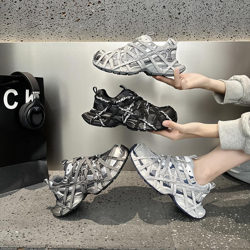 2026 lace-up dad shoes, distressed lace-up shoes, Spider-Man metallic casual shoes, sneakers, fashionable unisex shoes