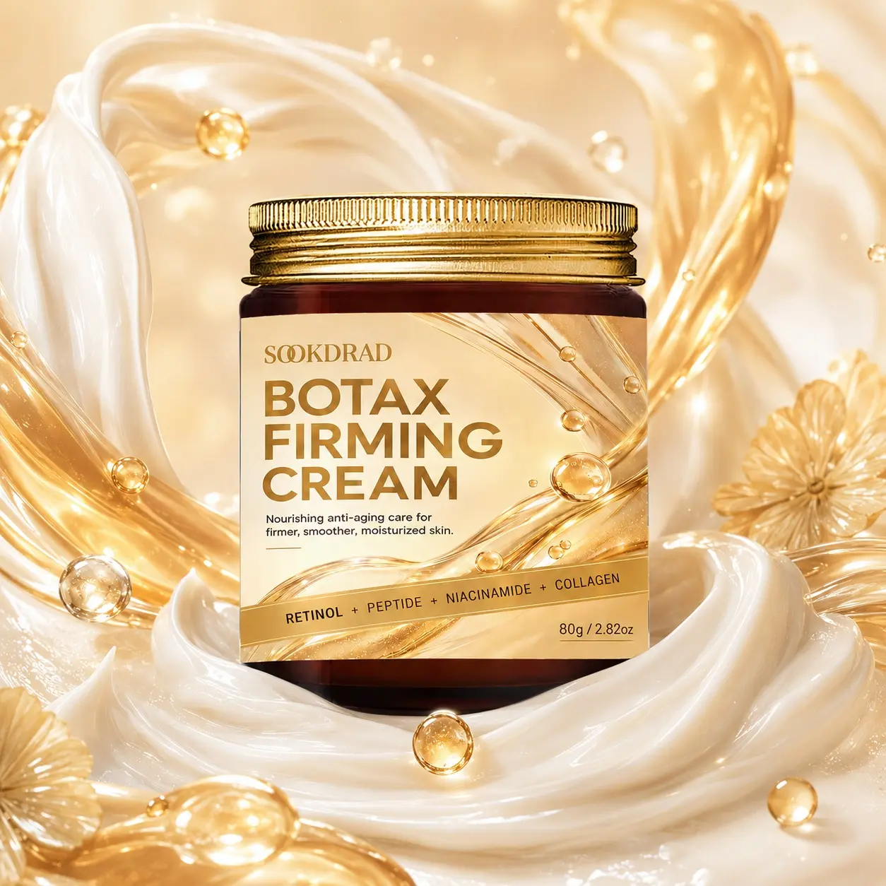 Botax Firming Cream, retinol, peptide, niacinamide, collagen, anti-aging, firming, smoothing, moisturizing, 80g/2.82oz