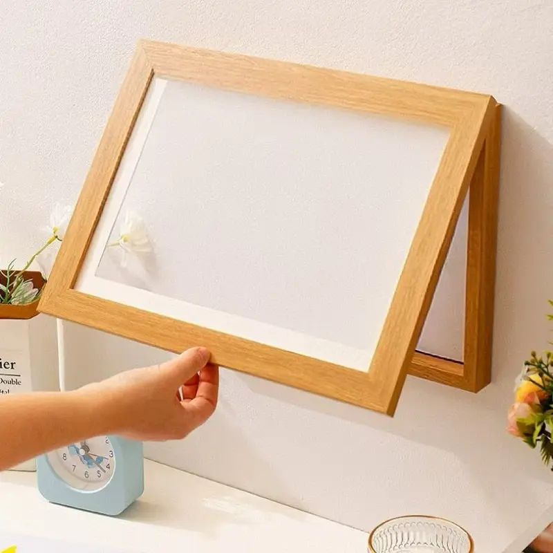 Flip-Top Kids Art Storage Frame, Display & Store Drawings, Growth Memory Photo Frame, Magnetic Kids Art Holder