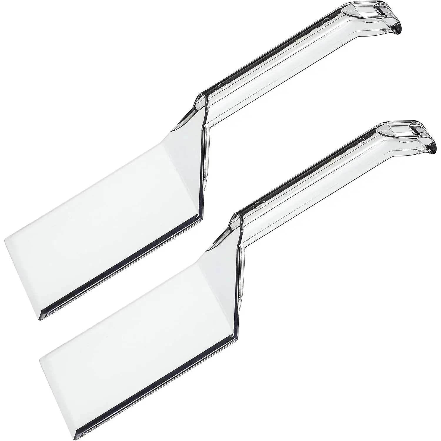 Disposable Plastic Serving Spatula Durable Heavy Duty  Serving Utensils Clear Pack of 4