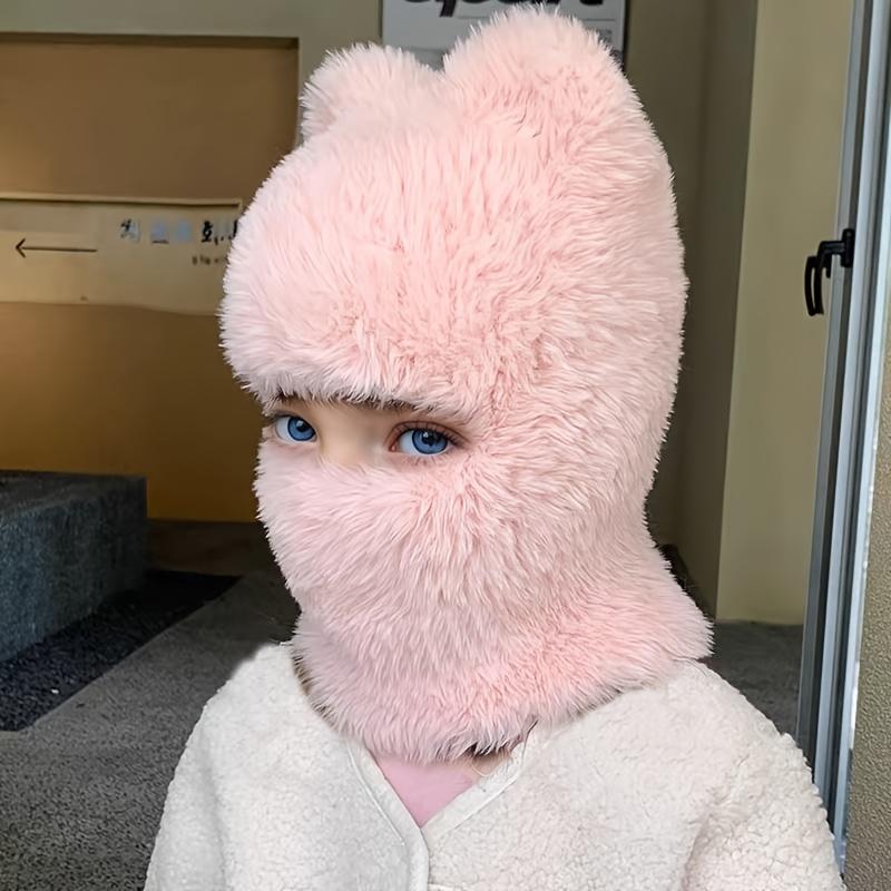 Kids Winter Hat - Thick Warm Beanie with Cute Bear Ears, Soft Pink/Black/Gray/White/Blue/Red/, Lightweight Cold Weather Hat for Boys & Girls Ages 3-6, Easy Hand Wash Care for Outdoor, School, Travel, Everyday Winter Wear - Ideal Birthday or Christmas Gift