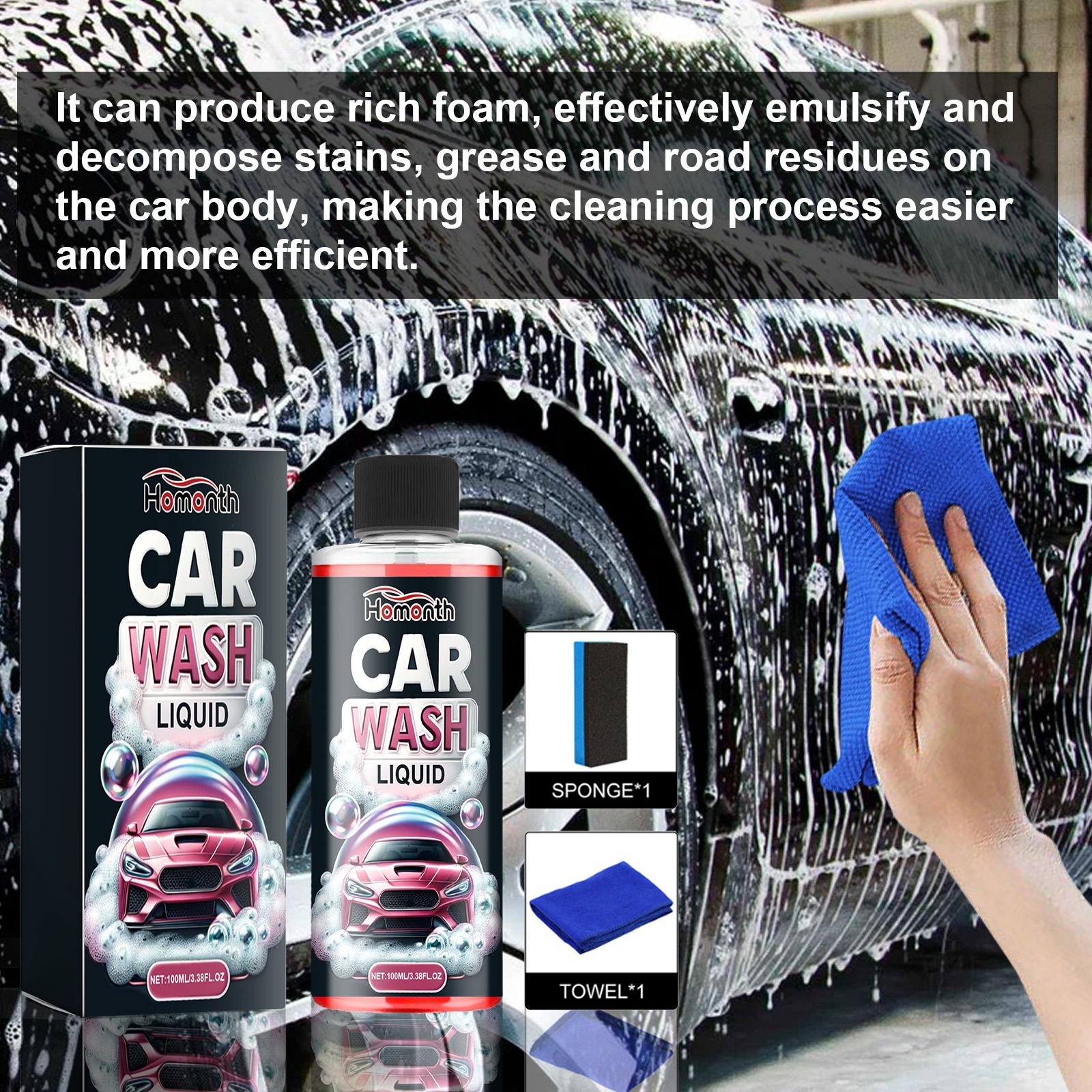 Car Wash Liquid, Car Paint Coating Brightening Cleaning Refurbished Dust Decontamination Maintenance Cleaning Agent