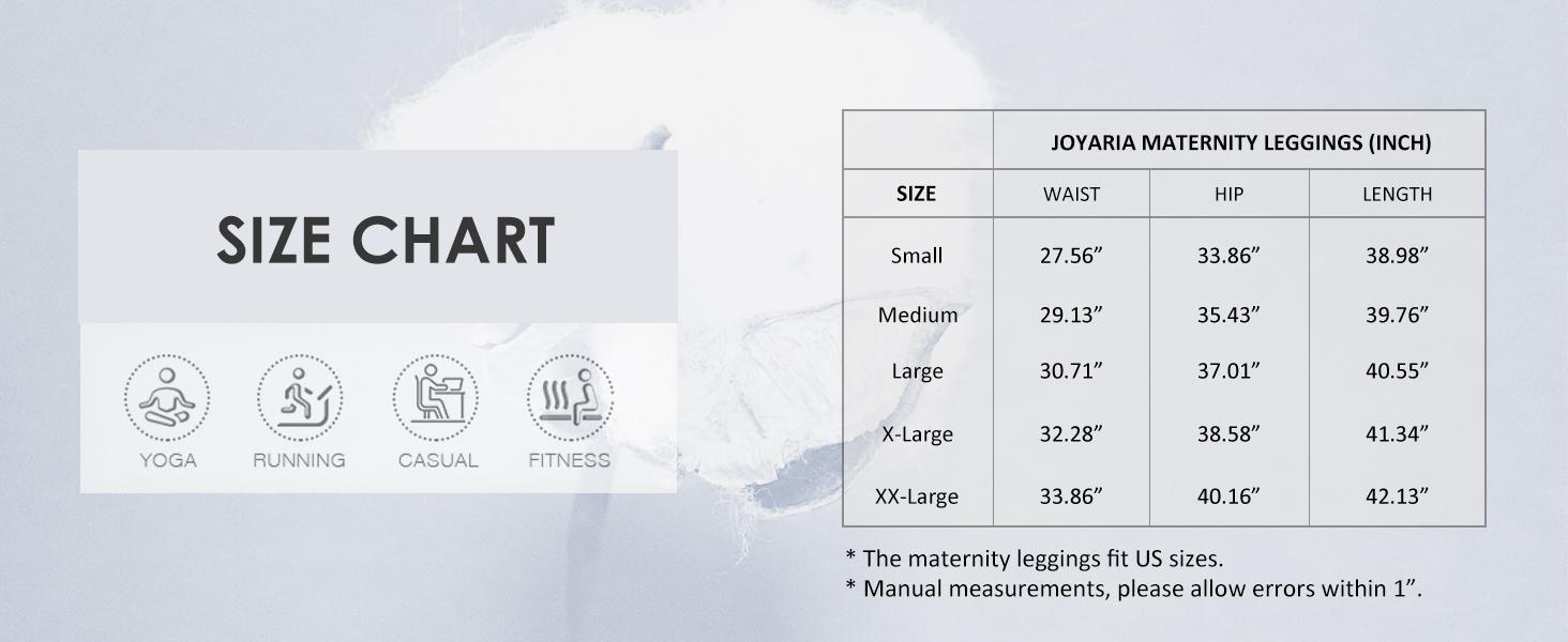 Maternity Leggings Over The Belly Cotton Pregnancy Tight Pants Stretchy Comfy Yoga Workout Activewear S-XXL