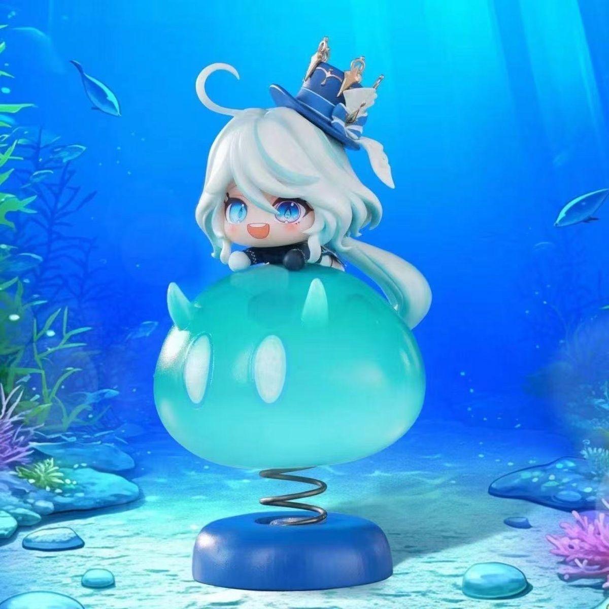 11.5cm God of Water Q Version Furina Focalors Genshin Impact Animation Peripheral Cartoon Figure Collection Decoration Toy Gifts