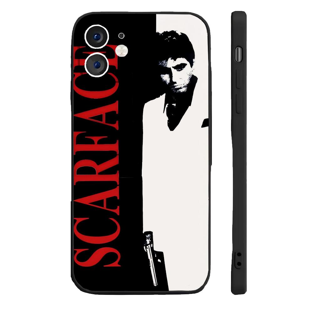 Fashion S-Scarface Phone Case Silicone Soft For IPhone 17 16 15 14 13 12 11 Plus Pro Max Plus Samsung Galaxy S26 S25 S24 S23 S22