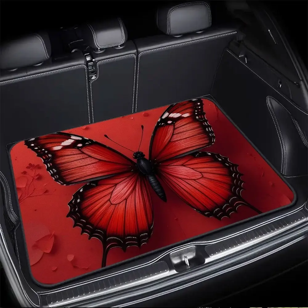 Dust-Proof Easy-Clean Car Trunk Mat, Elegant Interior Design, Unique Print, Universal Fit, Enhances Vehicle Style, Perfect Gift, All-Season Use, Car Dust Mats