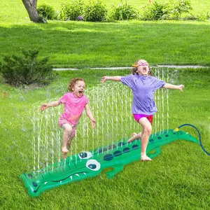 96" x 13" Extra Large Crocodile Sprinkler for Kids - Outdoor Toys Kids Toddler Water Sprinkler for Yard, Attaches to Garden Hose, Durable Inflatable Splashing Fun Toys for Garden Lawnfidget toys
