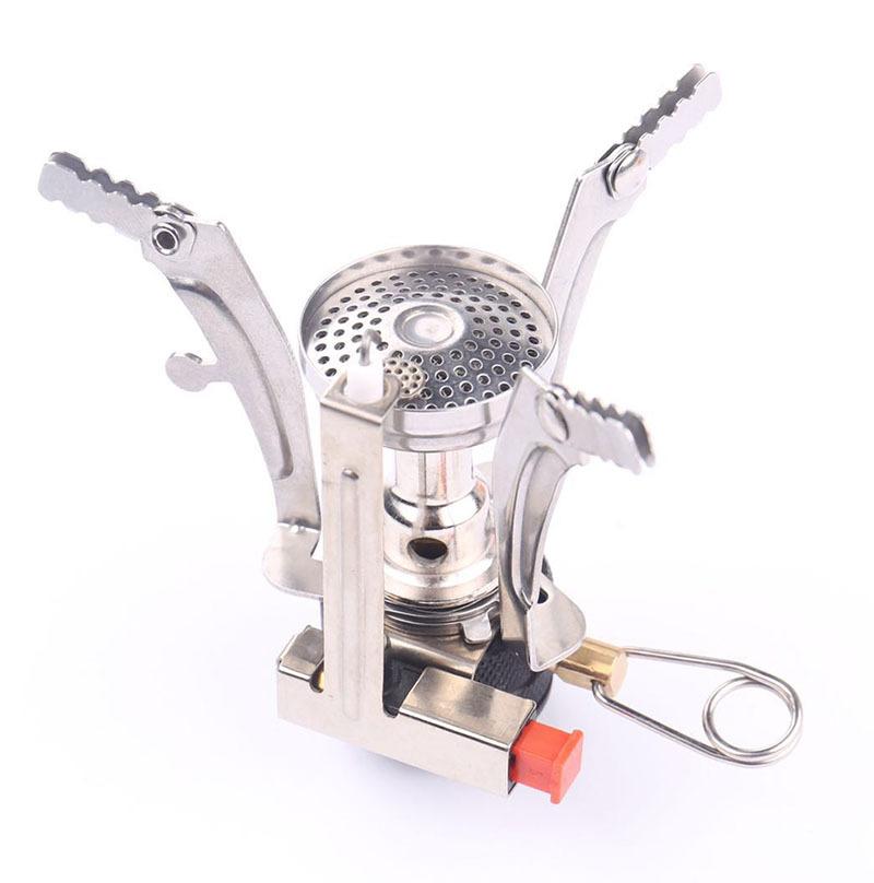 Foldable Electric Ignition Camping Stove Mini Portable Backpacking Stoves Outdoor BBQ Grill for Picnic Hiking Travel