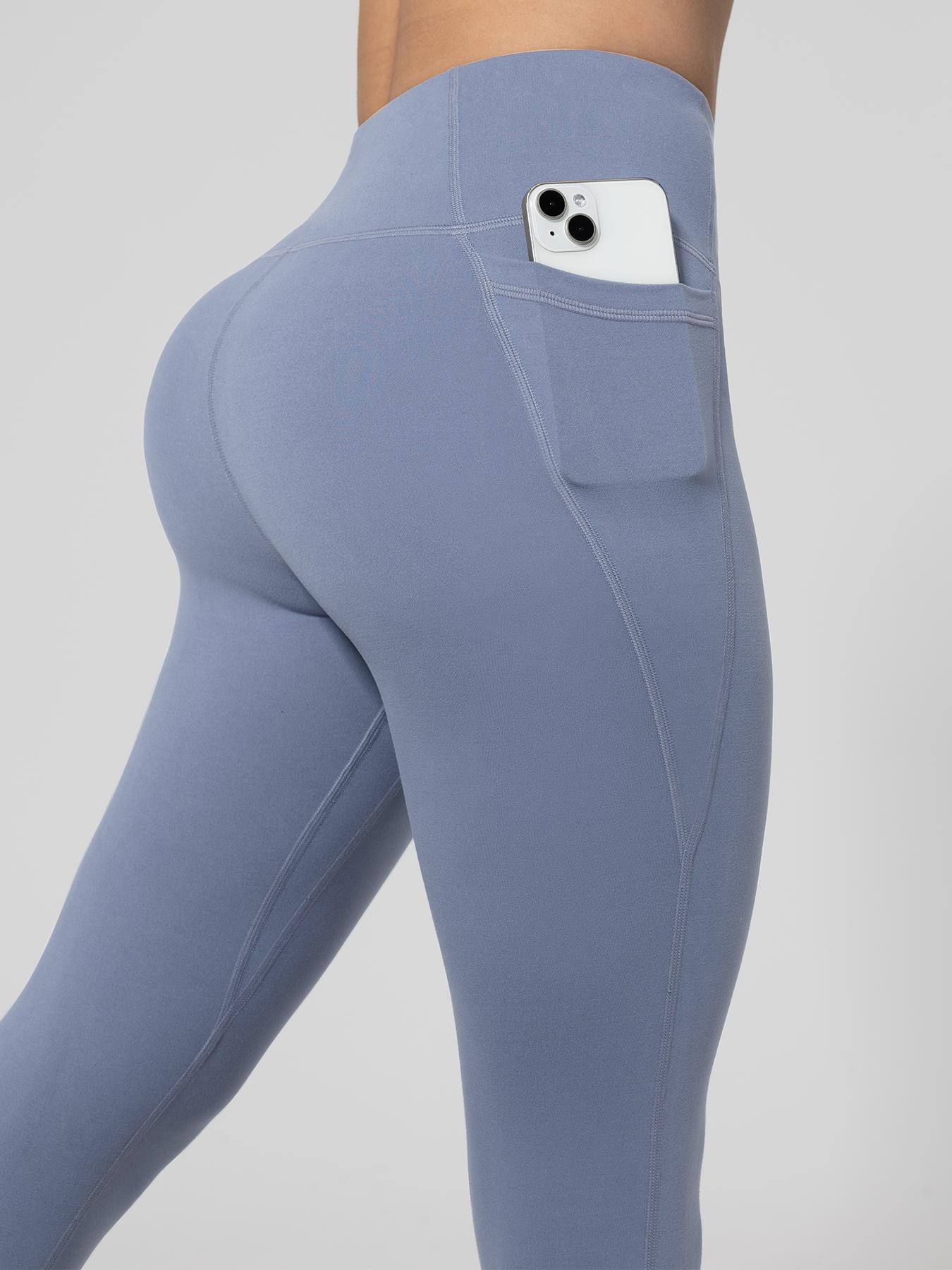 Women's Solid High Waist Sports Leggings, Gym Leggings, Breathable Comfortable Skinny Pants, High Stretch Yoga Leggings, Ladies Sportswear for Indoor Outdoor Wear