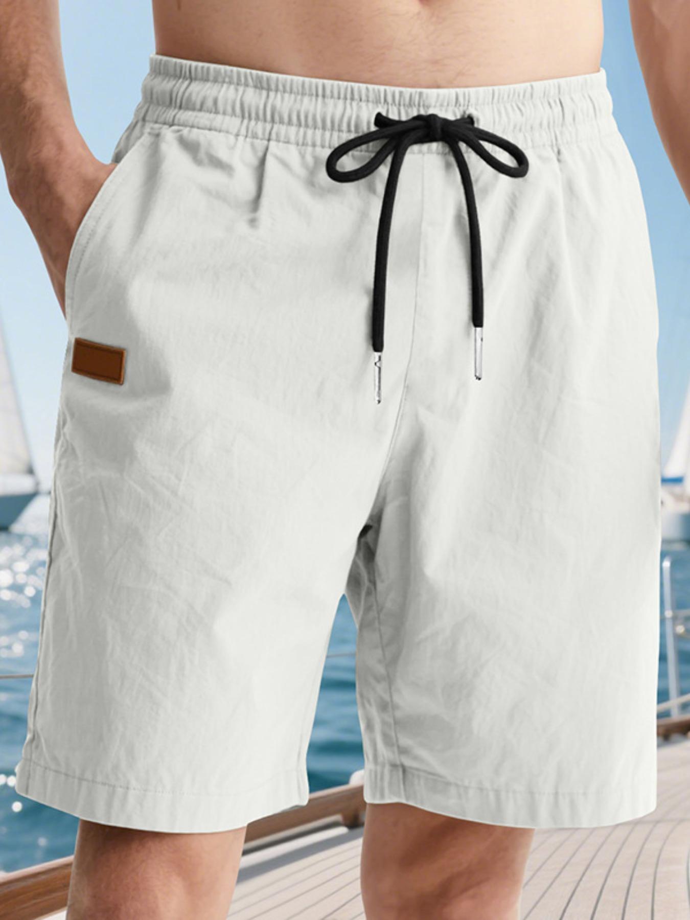 Men's Casual Loose Summer Beach Shorts, Lightweight 5-Inch Swim Trunks for Summer Activities, Trendy Comfort for Relaxed Days
