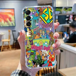 Cute Scooby Doo TPU Protective Phone Case Four Corner Anti Fall Cover Fit Samsung Galaxy A15 A14 A25 A34 A33 A55 A54 For iphone 17 16 15 14 13 12 11 17Air Plus Pro Promax Ideal Holiday Birthday Gift