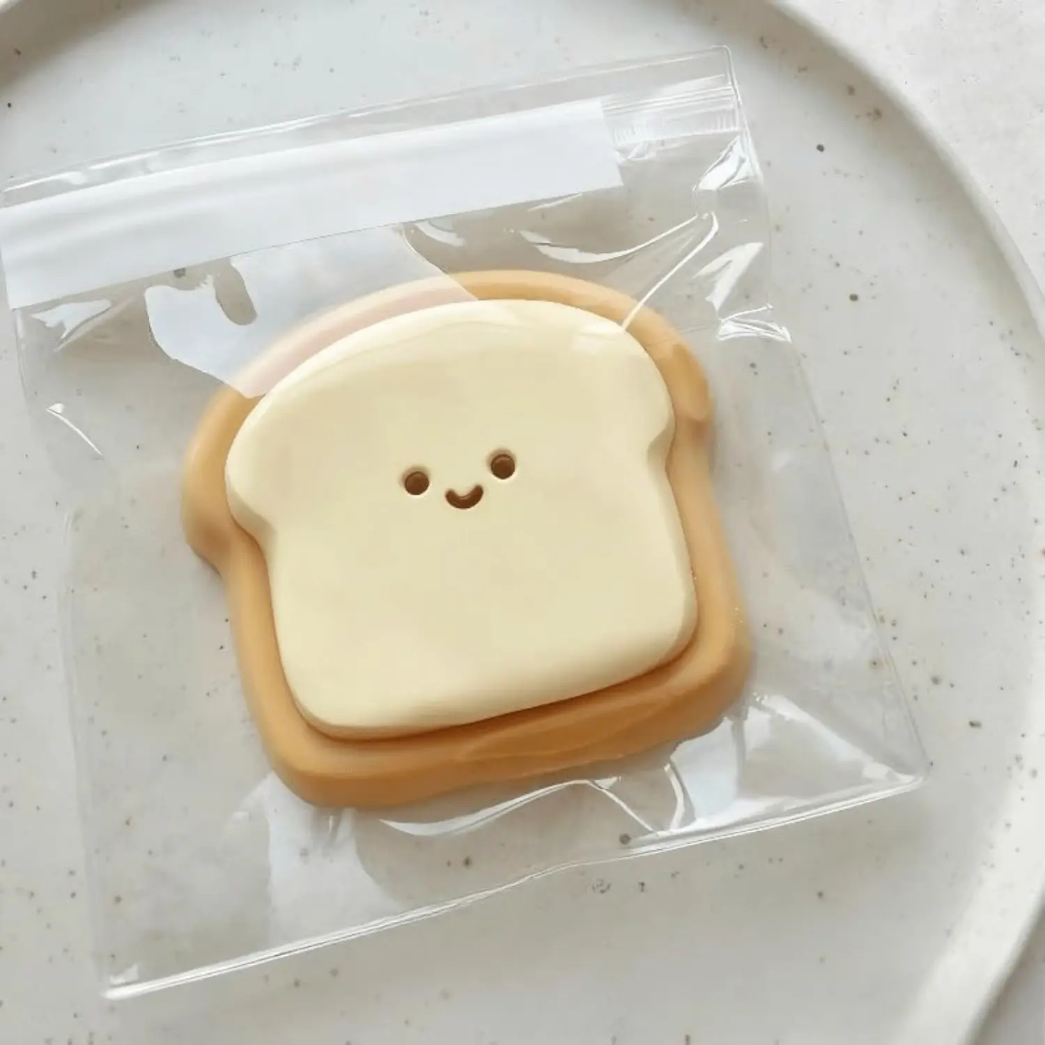 Squishy Stress Relief Toy Soft Slow Rise Toast Design Desk Fidget for Office, Travel, Teens and Adults, Toast Bread
