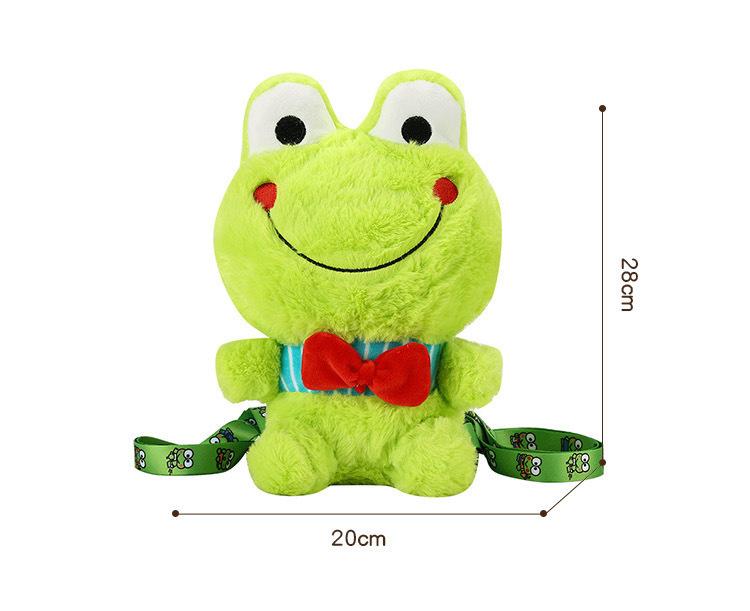 Y2K Korea Cute Cartoon Plush Frog Doll Backpack Anime Messenger Bags Personality Girls Shoulder Bag Kawaii Coin Purse Kids Gifts