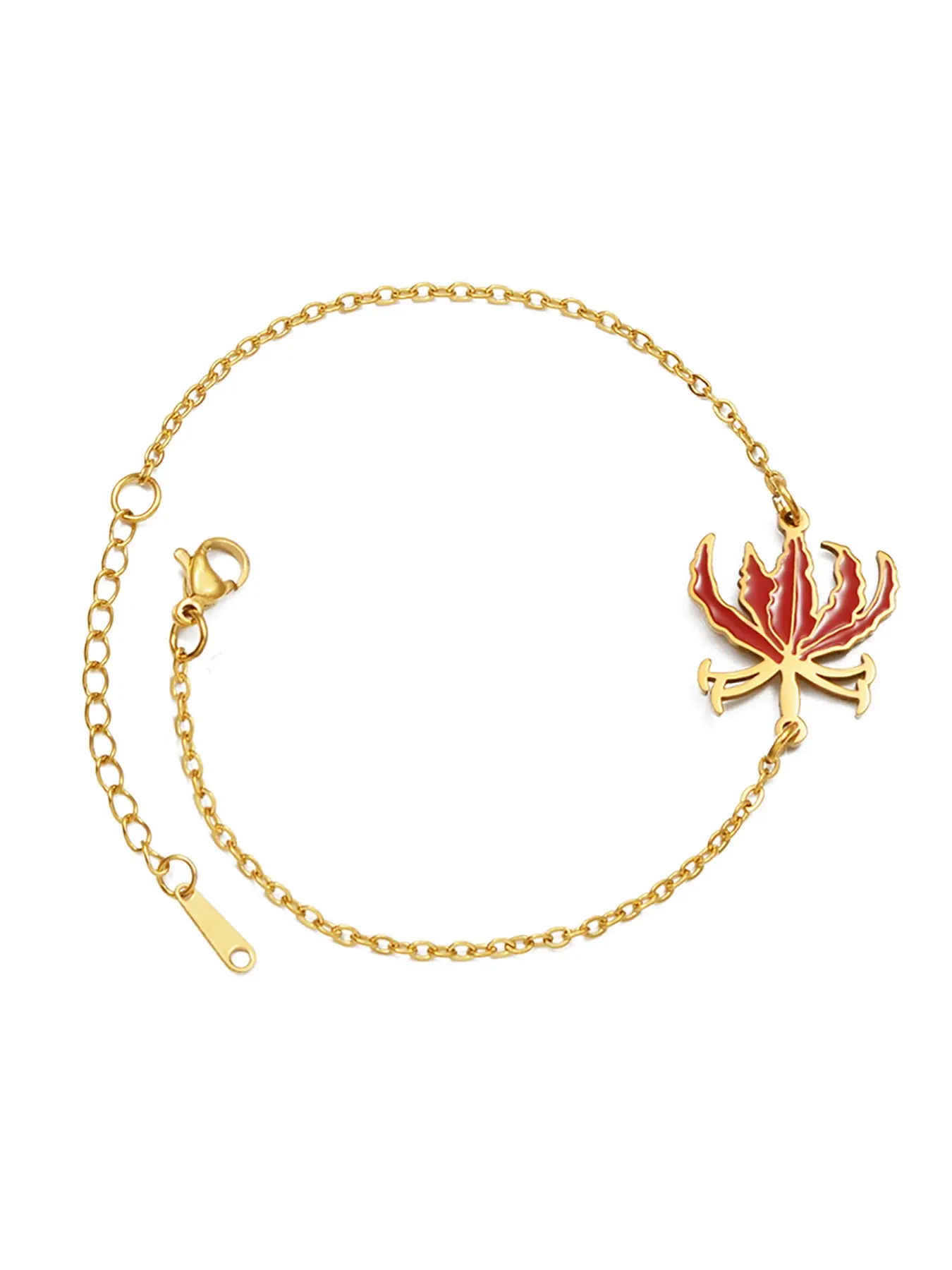 1Piece Tamil Glorisia Flower Gloriosa Flame Lily Africa Sikhs Bracelets For Women